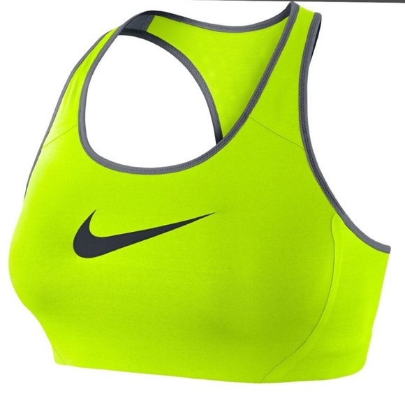 Nike 2.0 Dri-fit High Impact Sports Bra Volt Black - Picture 1 of 5